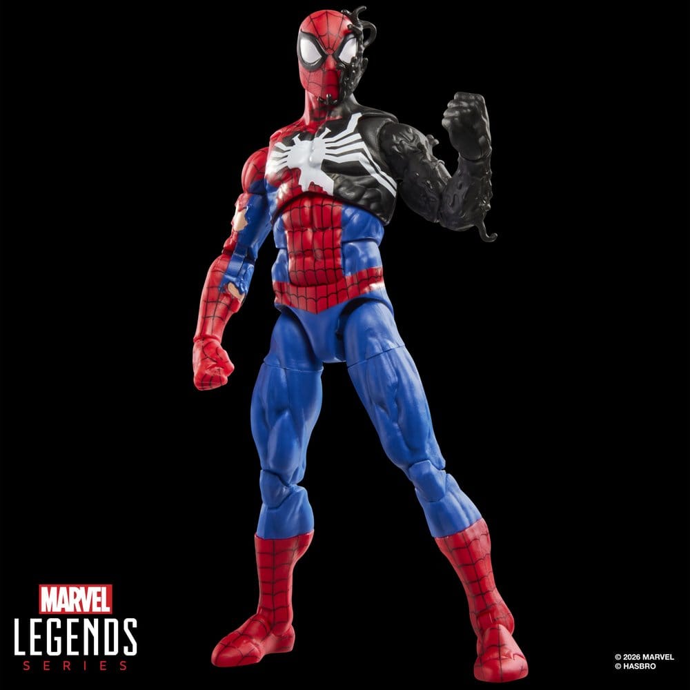 🧪 LAB | SU ORDINAZIONE Secret Wars Marvel Legends Action Figure Spider-Man (Alien Costume) 15 cm