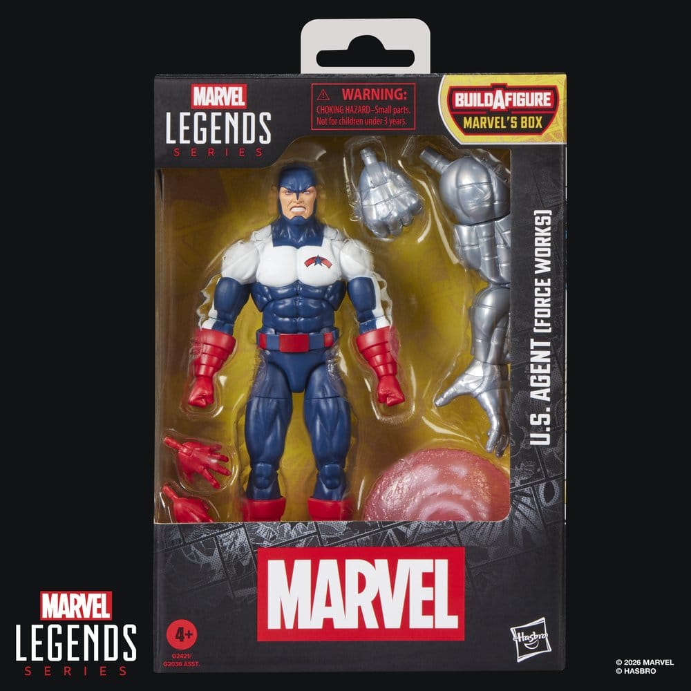 🧪 LAB | SU ORDINAZIONE Marvel Legends Action Figure U.S. Agent (Force Works) (BAF: Marvel's Box) 15 cm