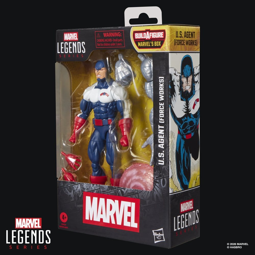 🧪 LAB | SU ORDINAZIONE Marvel Legends Action Figure U.S. Agent (Force Works) (BAF: Marvel's Box) 15 cm