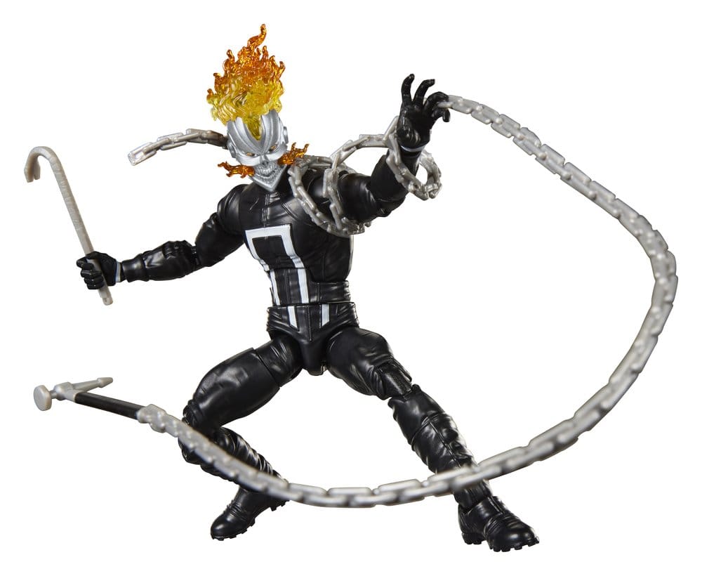 🧪 LAB | SU ORDINAZIONE Marvel Legends Action Figure Ghost Rider (Robbie Reyes) (BAF: Marvel's Box) 15 cm