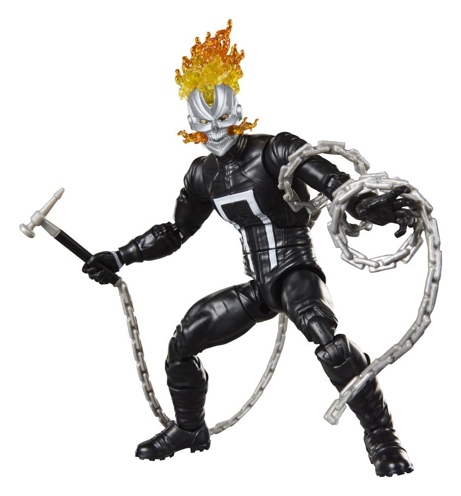 🧪 LAB | SU ORDINAZIONE Marvel Legends Action Figure Ghost Rider (Robbie Reyes) (BAF: Marvel's Box) 15 cm