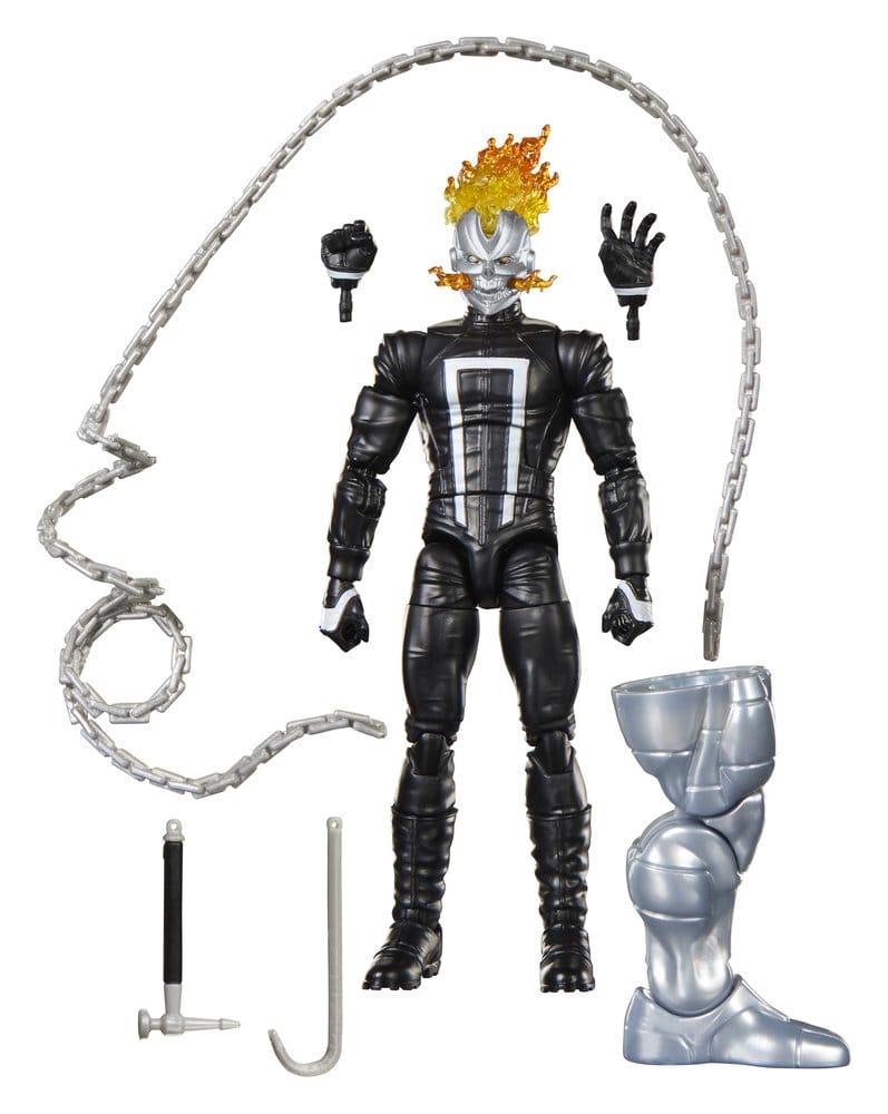 🧪 LAB | SU ORDINAZIONE Marvel Legends Action Figure Ghost Rider (Robbie Reyes) (BAF: Marvel's Box) 15 cm