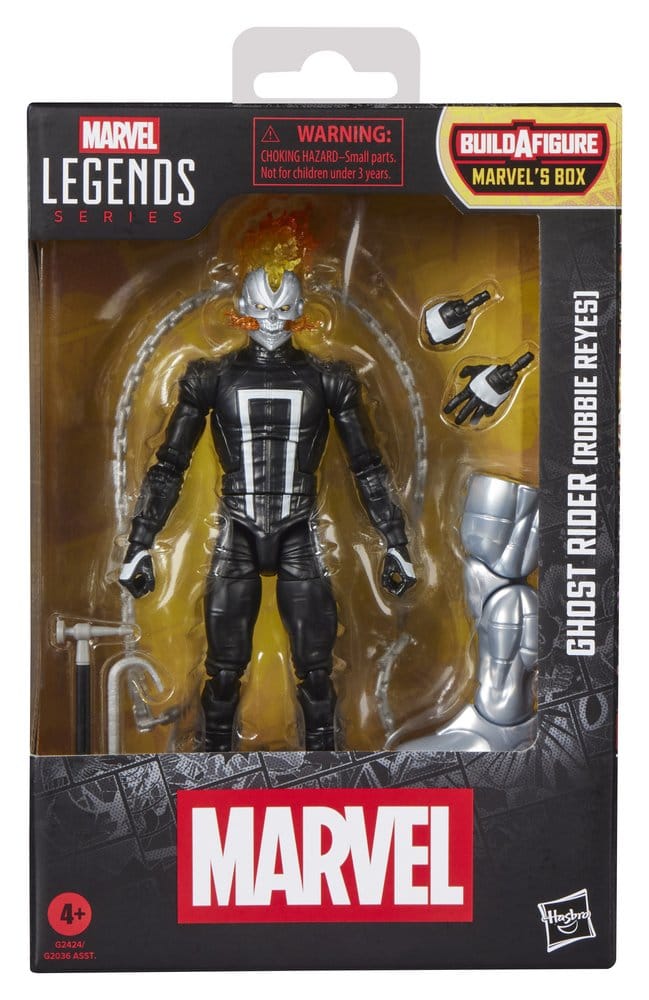 🧪 LAB | SU ORDINAZIONE Marvel Legends Action Figure Ghost Rider (Robbie Reyes) (BAF: Marvel's Box) 15 cm