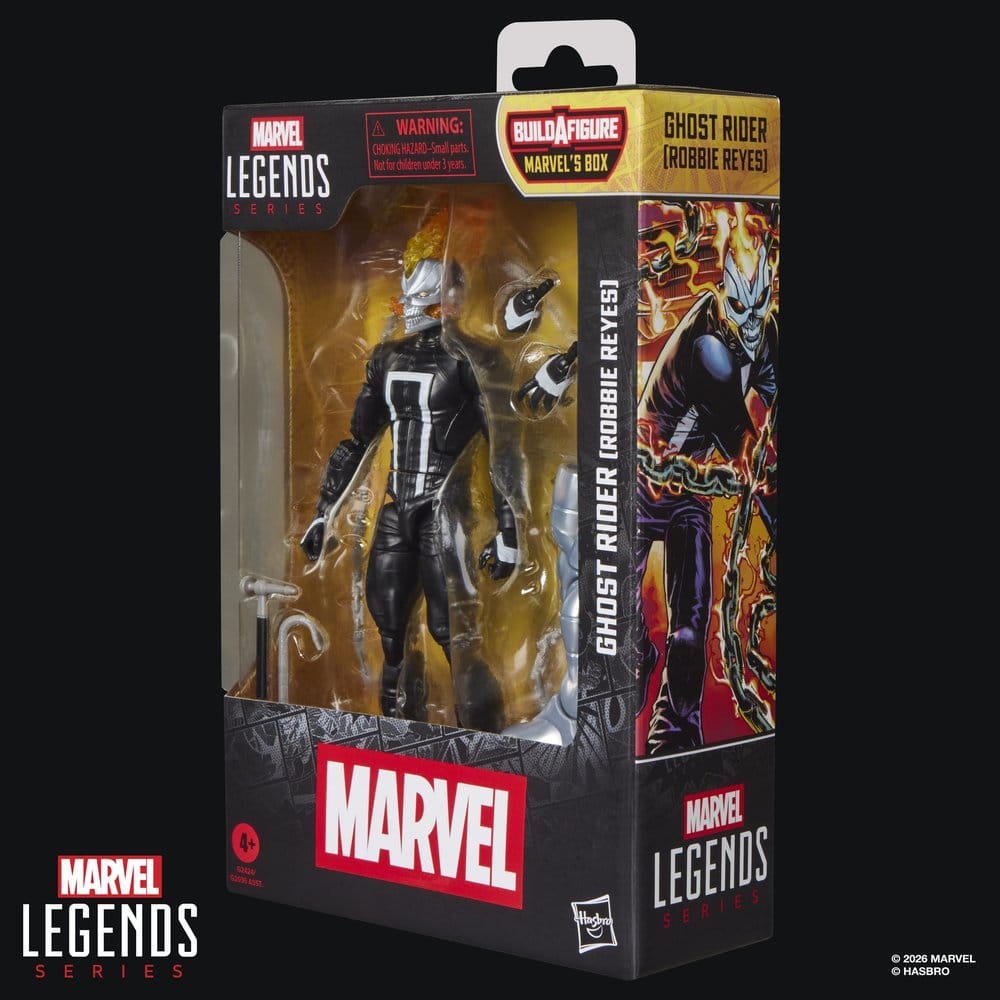🧪 LAB | SU ORDINAZIONE Marvel Legends Action Figure Ghost Rider (Robbie Reyes) (BAF: Marvel's Box) 15 cm