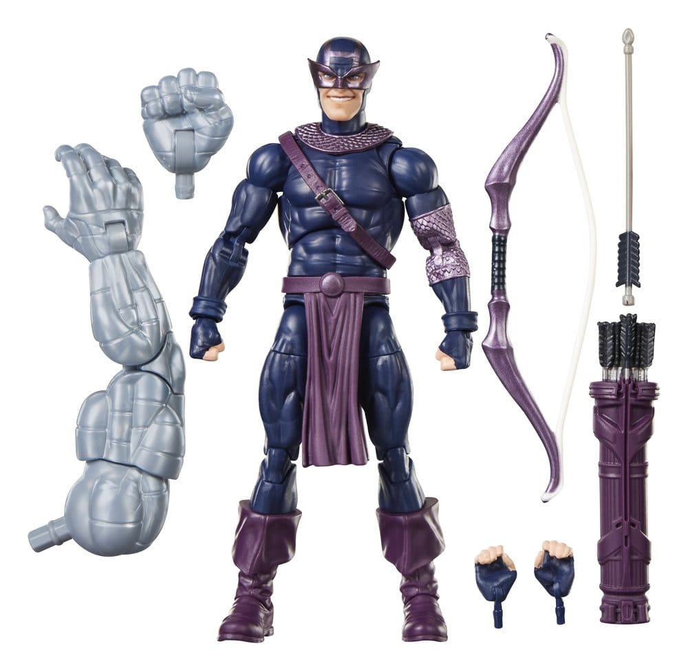 🧪 LAB | SU ORDINAZIONE Marvel Legends Action Figure Dark Avengers Hawkeye (BAF: Marvel's Box) 15 cm