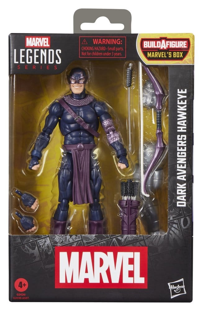 🧪 LAB | SU ORDINAZIONE Marvel Legends Action Figure Dark Avengers Hawkeye (BAF: Marvel's Box) 15 cm
