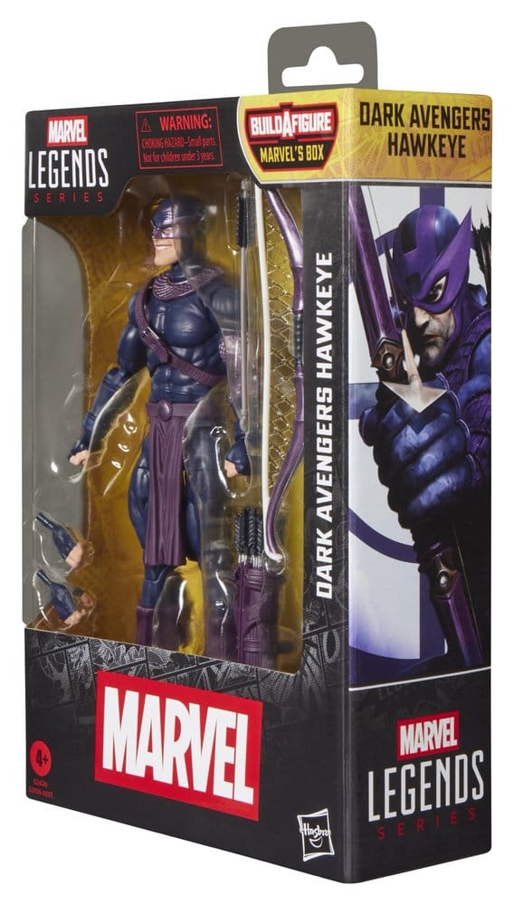 🧪 LAB | SU ORDINAZIONE Marvel Legends Action Figure Dark Avengers Hawkeye (BAF: Marvel's Box) 15 cm