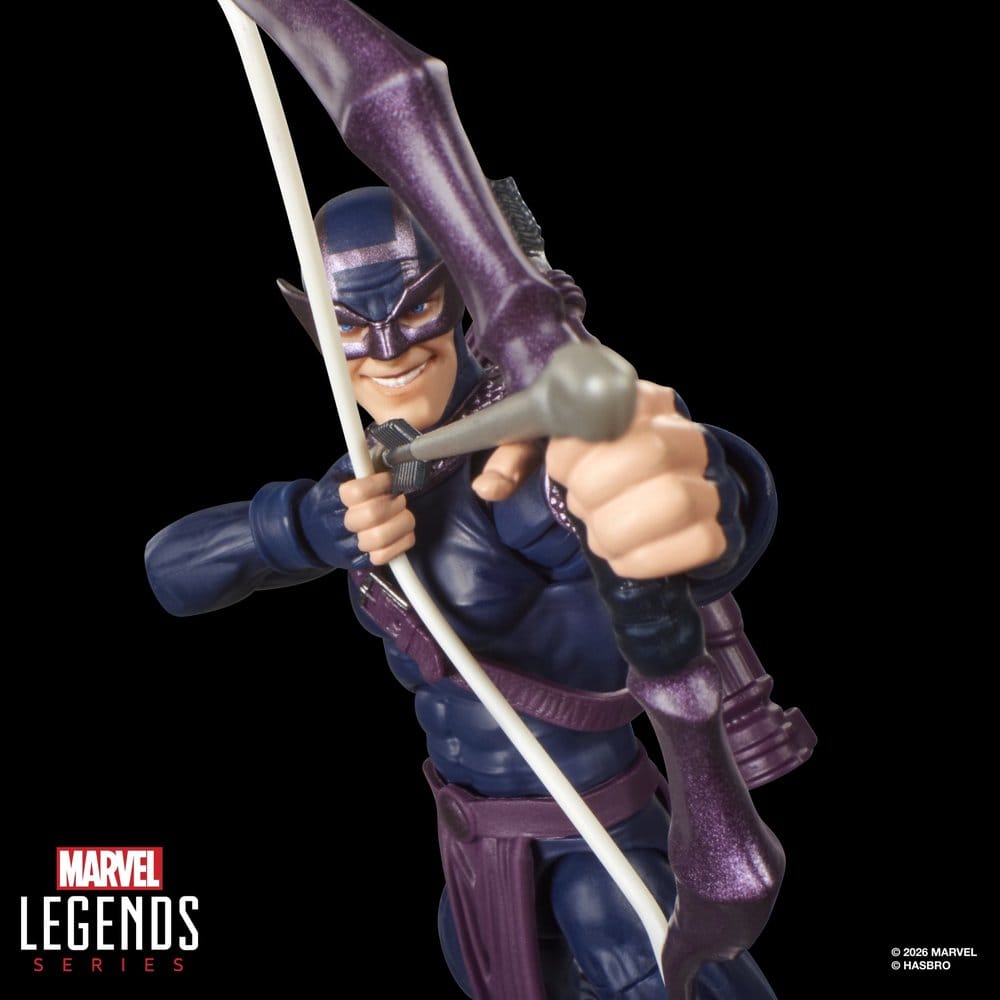 🧪 LAB | SU ORDINAZIONE Marvel Legends Action Figure Dark Avengers Hawkeye (BAF: Marvel's Box) 15 cm