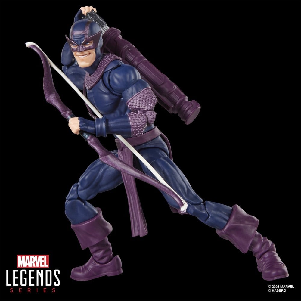 🧪 LAB | SU ORDINAZIONE Marvel Legends Action Figure Dark Avengers Hawkeye (BAF: Marvel's Box) 15 cm