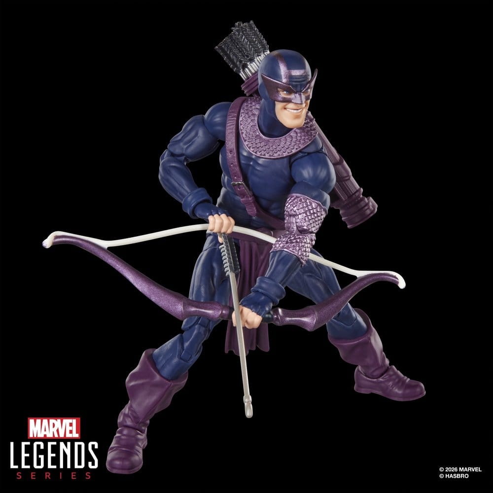 🧪 LAB | SU ORDINAZIONE Marvel Legends Action Figure Dark Avengers Hawkeye (BAF: Marvel's Box) 15 cm
