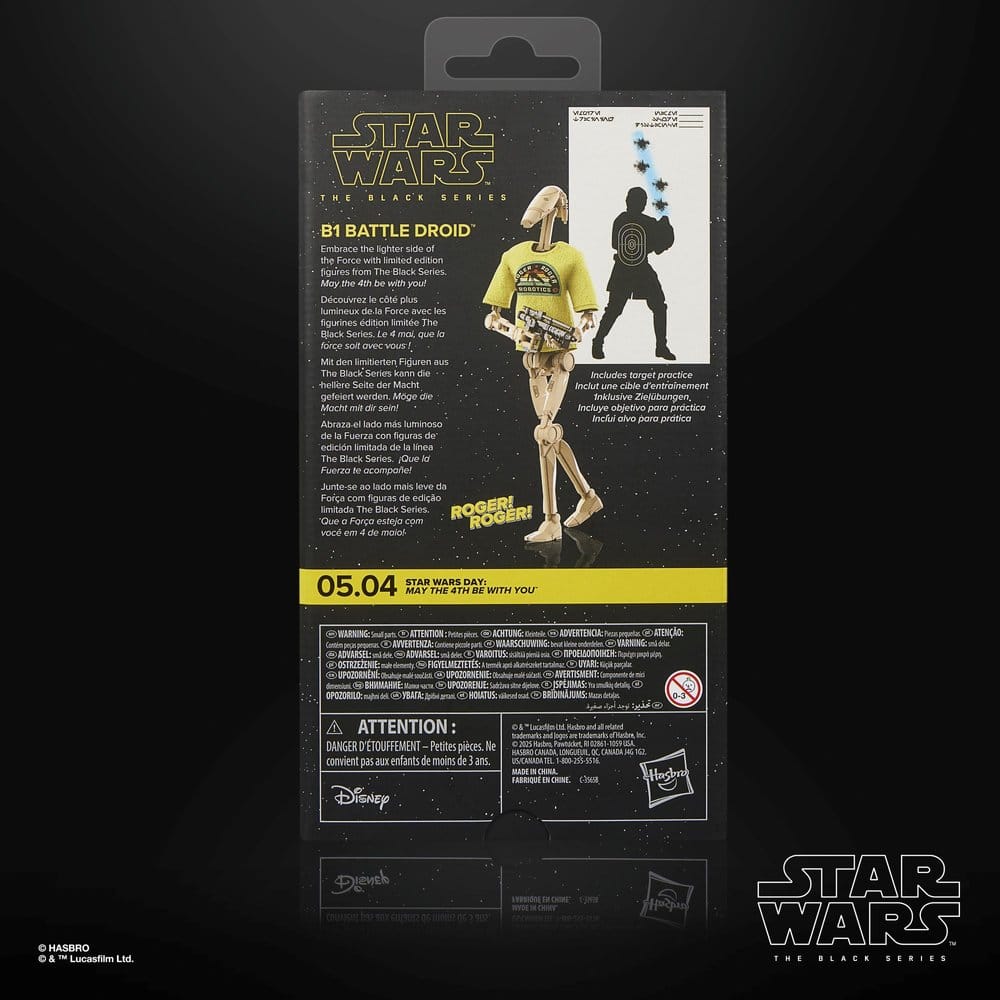 🧪 LAB | SU ORDINAZIONE Star Wars Black Series Action Figure B1 Battle Droid May the 4th Be With You 15 cm