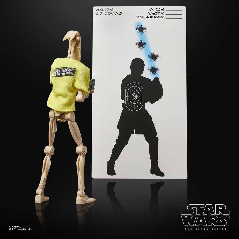 🧪 LAB | SU ORDINAZIONE Star Wars Black Series Action Figure B1 Battle Droid May the 4th Be With You 15 cm