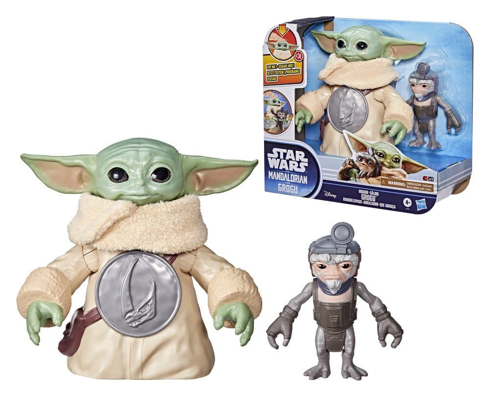🧪 LAB | SU ORDINAZIONE Star Wars: The Mandalorian & Grogu Electronic Action Figure Huggin' Grogu & Anzellan 17 cm