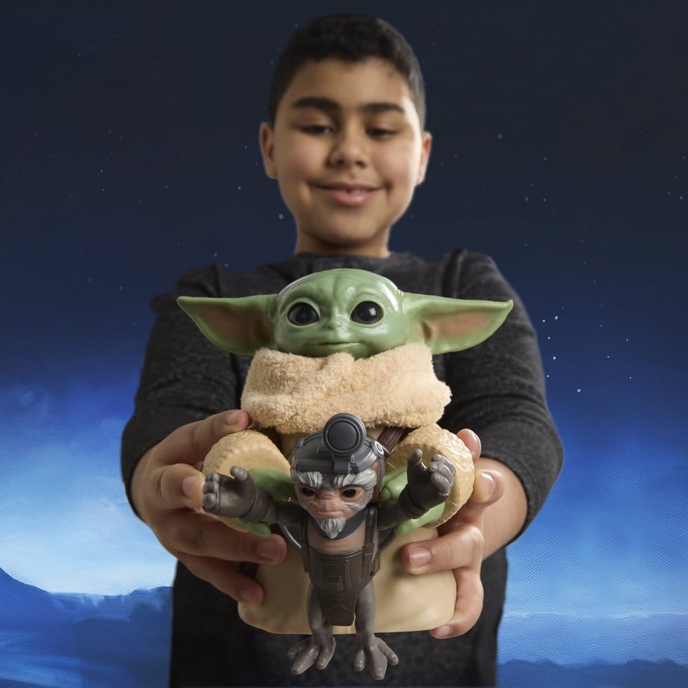 🧪 LAB | SU ORDINAZIONE Star Wars: The Mandalorian & Grogu Electronic Action Figure Huggin' Grogu & Anzellan 17 cm