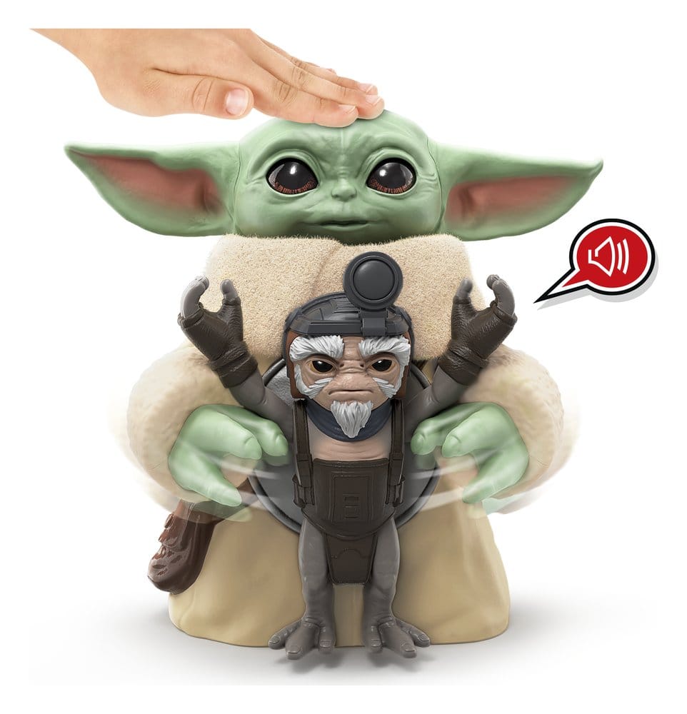 🧪 LAB | SU ORDINAZIONE Star Wars: The Mandalorian & Grogu Electronic Action Figure Huggin' Grogu & Anzellan 17 cm