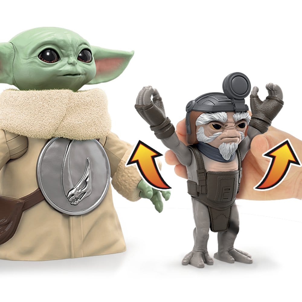 🧪 LAB | SU ORDINAZIONE Star Wars: The Mandalorian & Grogu Electronic Action Figure Huggin' Grogu & Anzellan 17 cm