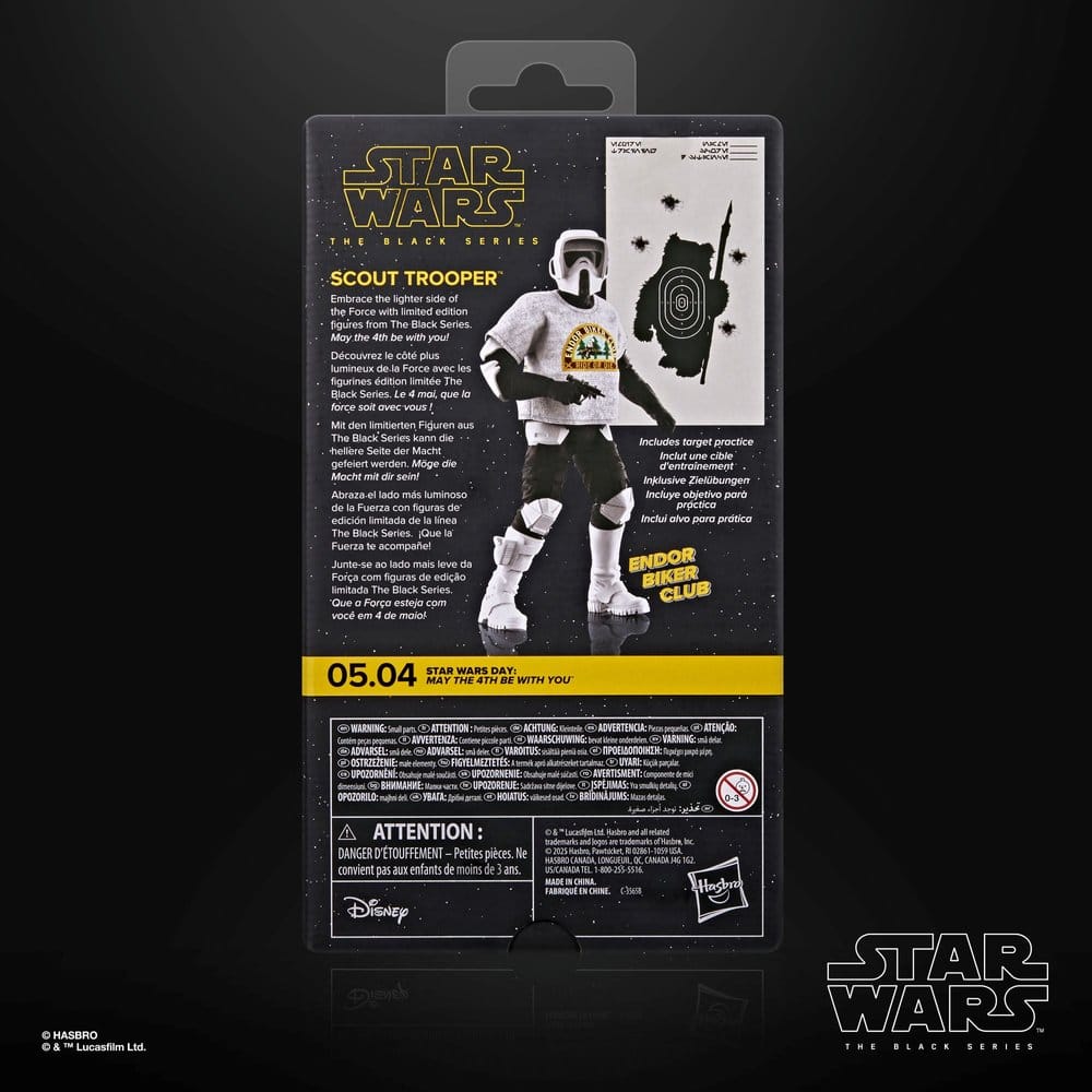 🧪 LAB | SU ORDINAZIONE Star Wars Black Series Action Figure Scout Trooper May the 4th Be With You 15 cm
