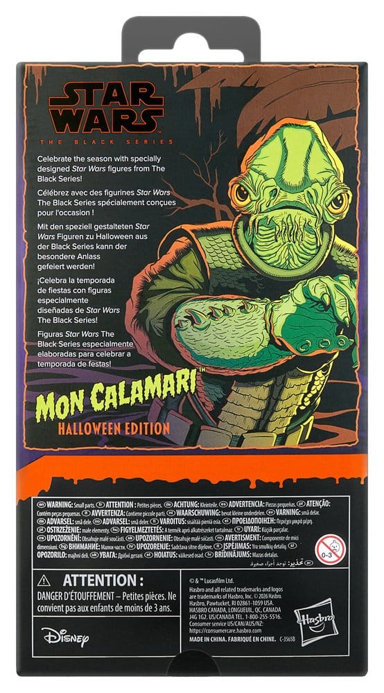 🧪 LAB | SU ORDINAZIONE Star Wars Black Series Action Figure Mon Calamari (Halloween Edition) 15 cm
