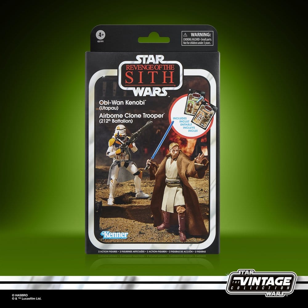 🧪 LAB | PREORDINE+ 12/2026 Star Wars Episode III Vintage Collection Action Figure 2-Pack Obi-Wan Kenobi & Airborne Clone Trooper 10 cm
