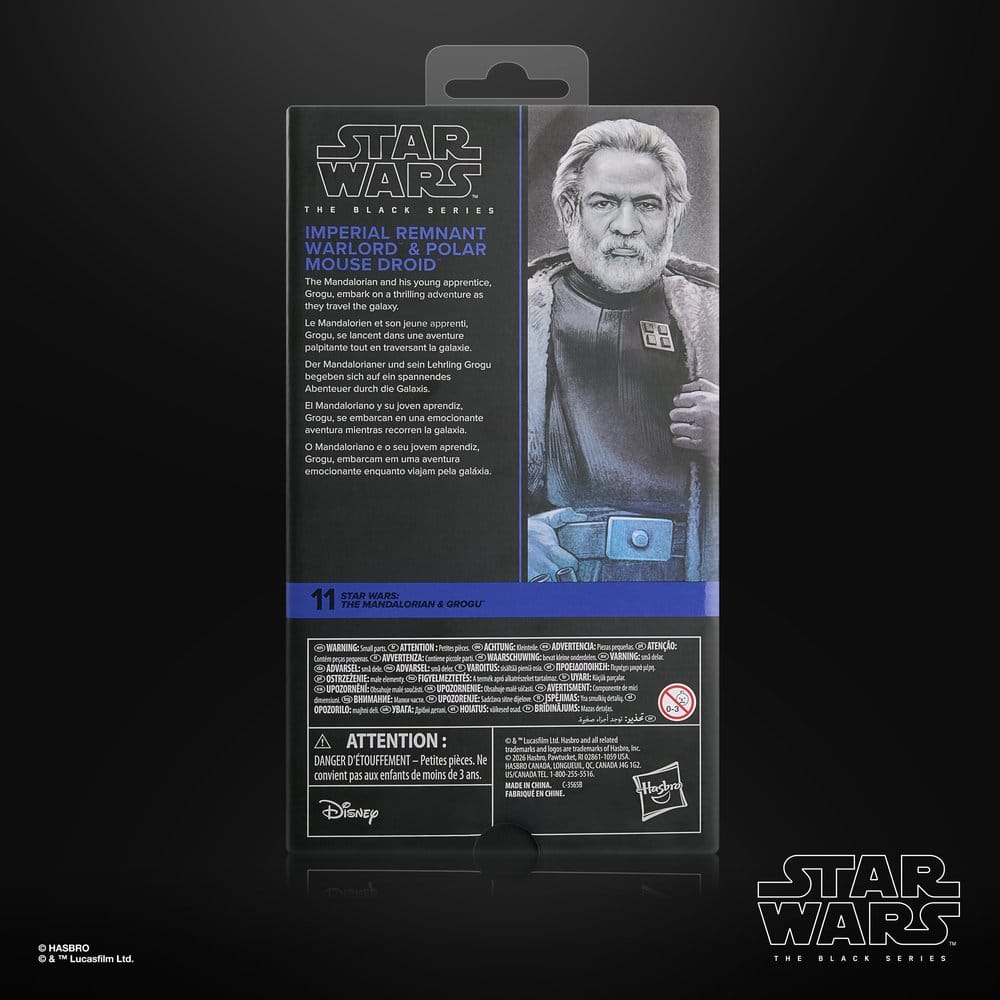 🧪 LAB | PREORDINE+ 12/2026 Star Wars: The Mandalorian & Grogu Black Series Action Figure Imperial Remnant Warlord & Polar Mouse Droid 15 cm
