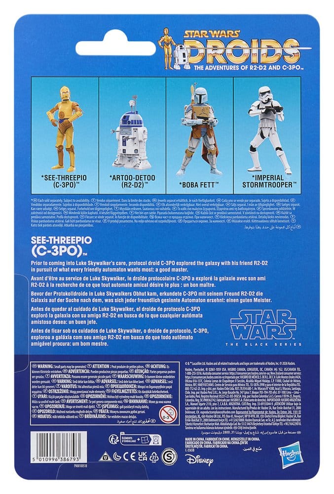 🧪 LAB | SU ORDINAZIONE Star Wars: Droids Black Series Action Figure See-Threepio (C-3PO) 15 cm