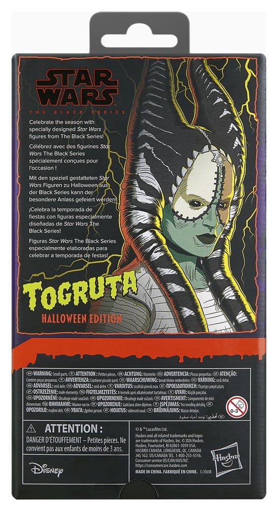 🧪 LAB | SU ORDINAZIONE Star Wars Black Series Action Figure Togruta (Halloween Edition) 15 cm