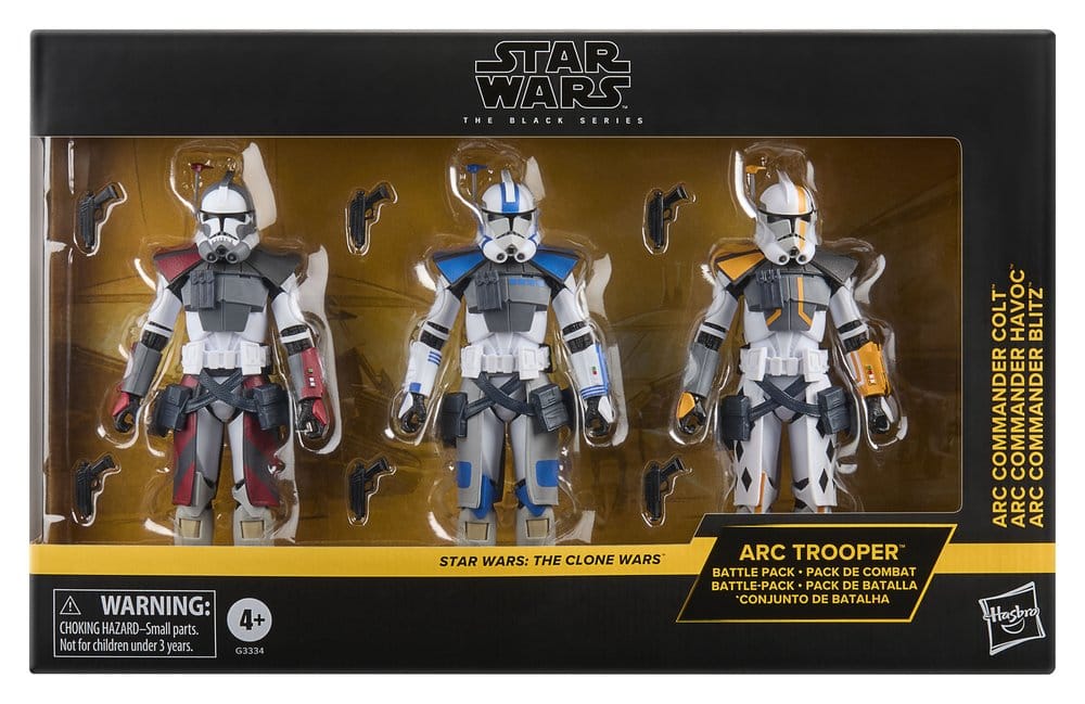 🧪 LAB | SU ORDINAZIONE Star Wars: The Clone Wars Black Series Action Figure 3-Pack ARC Trooper Havoc, Colt & Blitz 15 cm