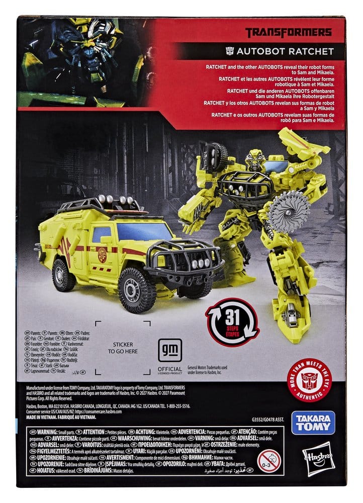 🧪 LAB | PREORDINE+ 04/2027 Transformers Studio Series Voyager Class Action Figure Ratchet 17 cm