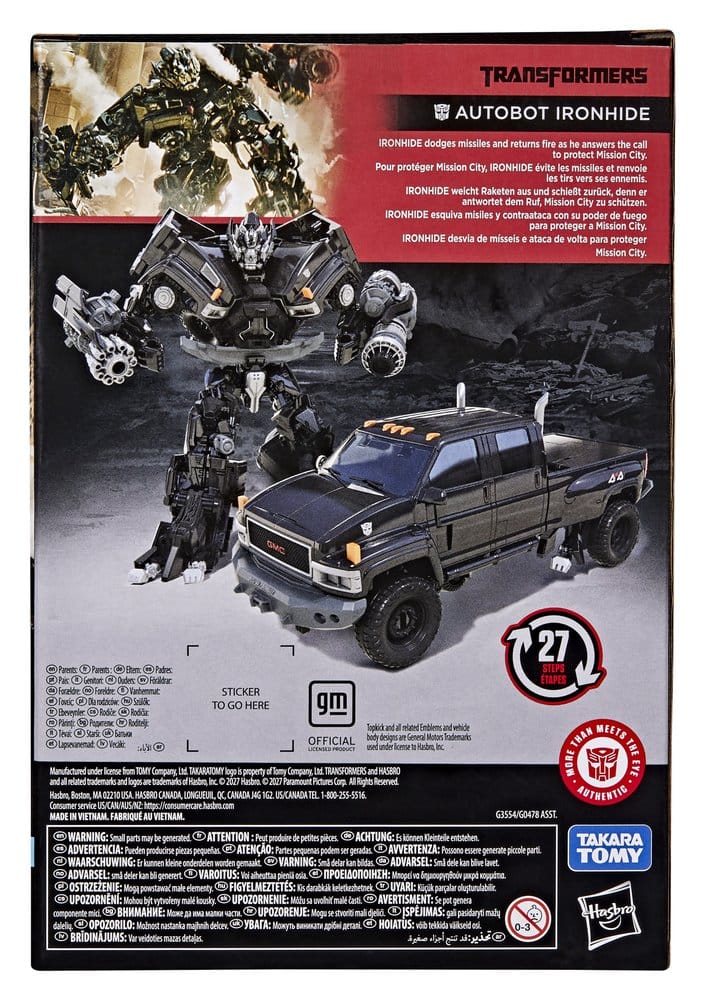 🧪 LAB | PREORDINE+ 04/2027 Transformers Studio Series Voyager Class Action Figure Ironhide 17 cm
