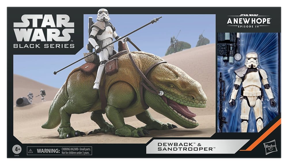 🧪 LAB | PREORDINE+ 02/2027 Star Wars Episode IV Black Series Action Figure 2-Pack Dewback & Sandtrooper 15 cm