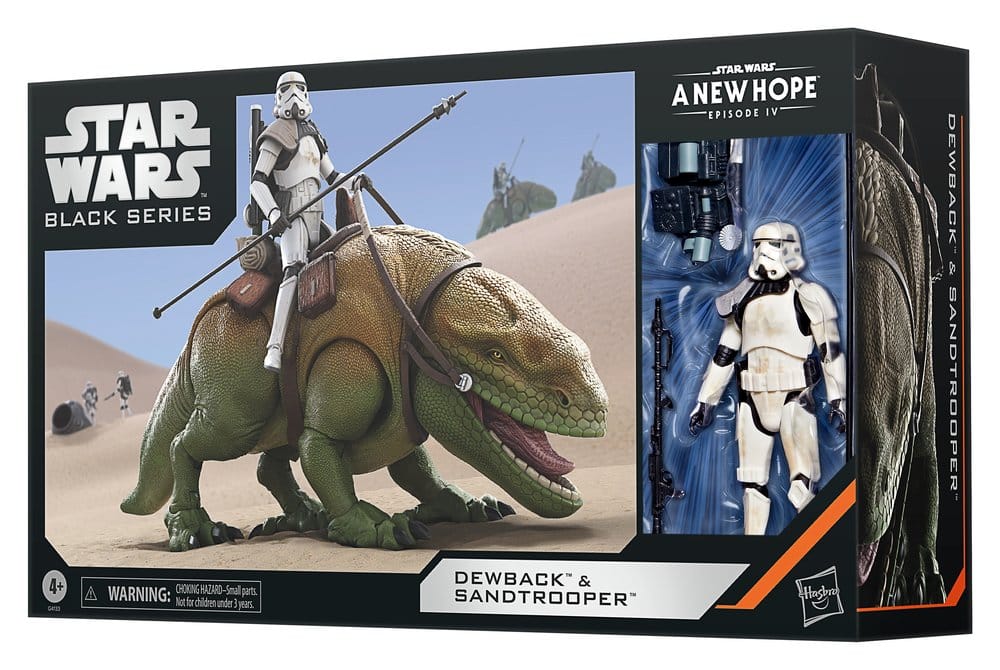 🧪 LAB | PREORDINE+ 02/2027 Star Wars Episode IV Black Series Action Figure 2-Pack Dewback & Sandtrooper 15 cm