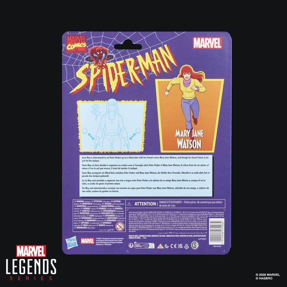🧪 LAB | PREORDINE+ 03/2027 Spider-Man Marvel Legends Action Figure Mary Jane Watson 15 cm