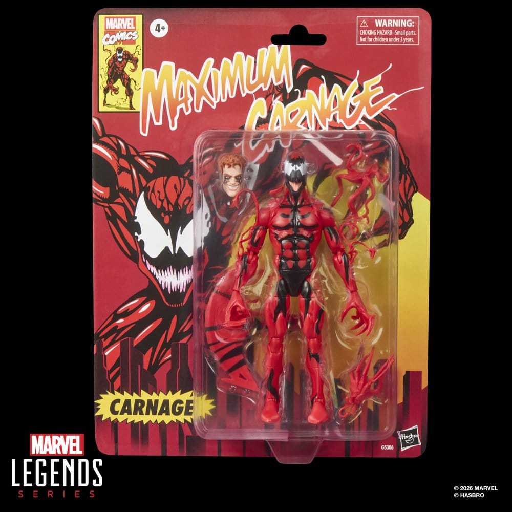 🧪 LAB | PREORDINE+ 03/2027 Maximum Carnage Marvel Legends Action Figure Carnage 15 cm