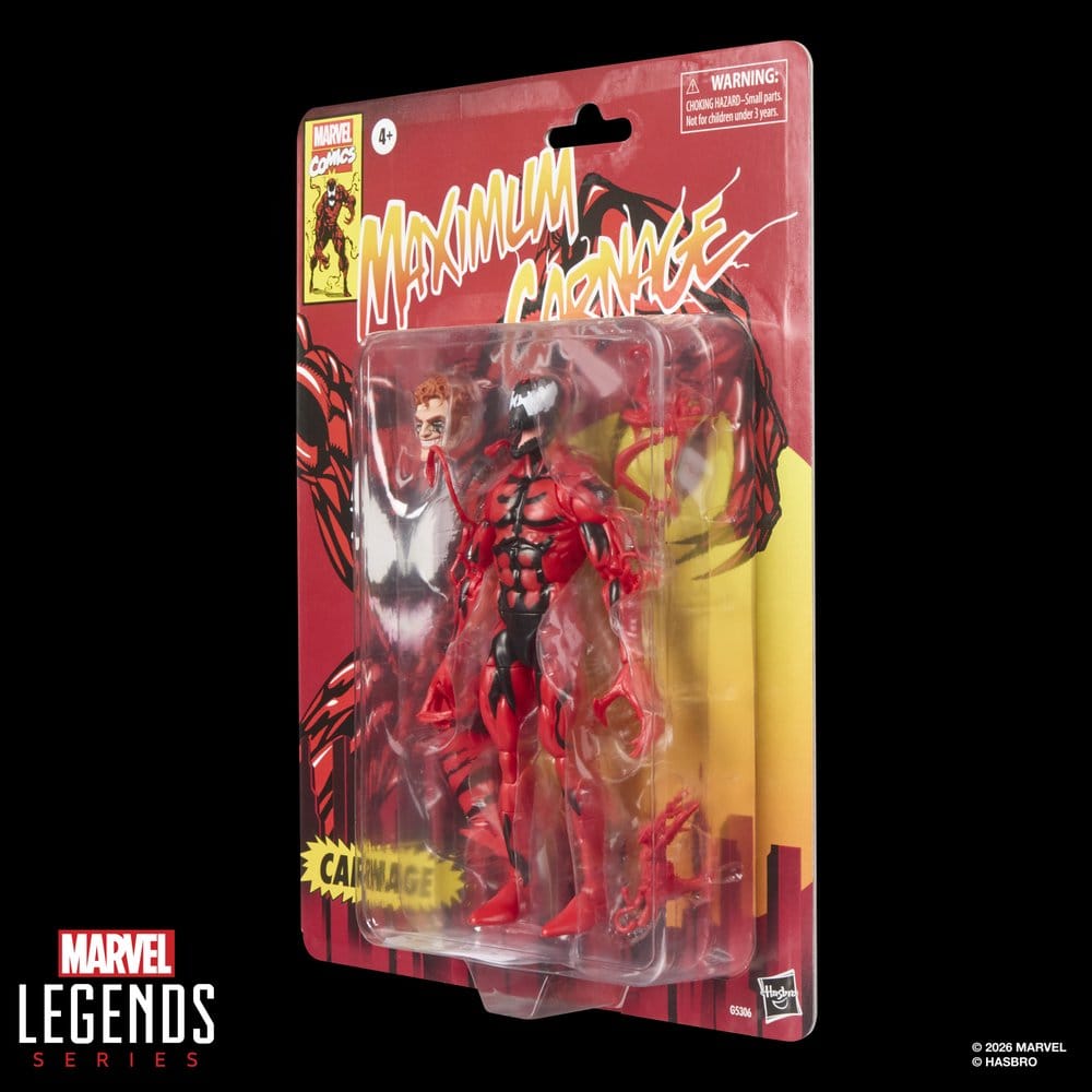 🧪 LAB | PREORDINE+ 03/2027 Maximum Carnage Marvel Legends Action Figure Carnage 15 cm
