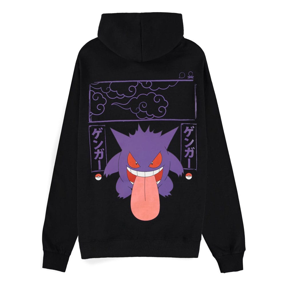 SU ORDINAZIONE Pokémon Hooded Sweater Gengar Size M
