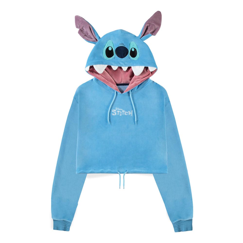 SU ORDINAZIONE Lilo & Stitch Cropped Hooded Sweater Stitch  Size XXL *PREZZO SPECIALE*