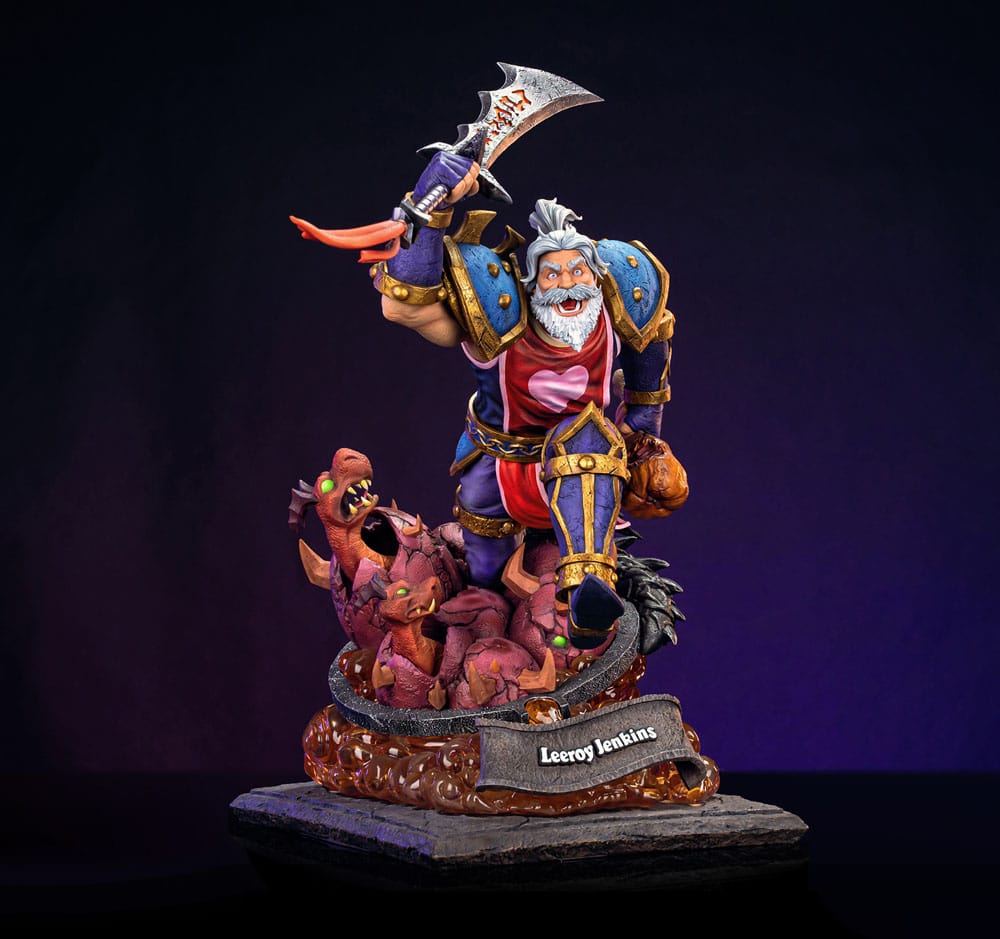 PREORDINE CHIUSO 10/2025 Hearthstone Statue 1/10 Leeroy Jenkins 25 cm  (PREORDINE NON CANCELLABILE)