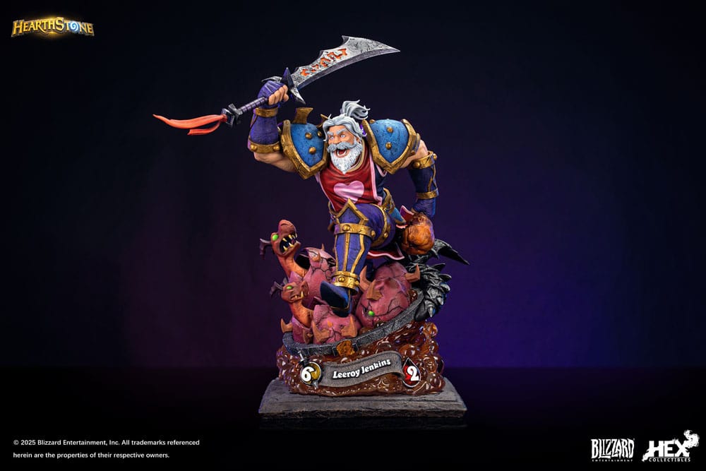 PREORDINE CHIUSO 10/2025 Hearthstone Statue 1/10 Leeroy Jenkins 25 cm  (PREORDINE NON CANCELLABILE)