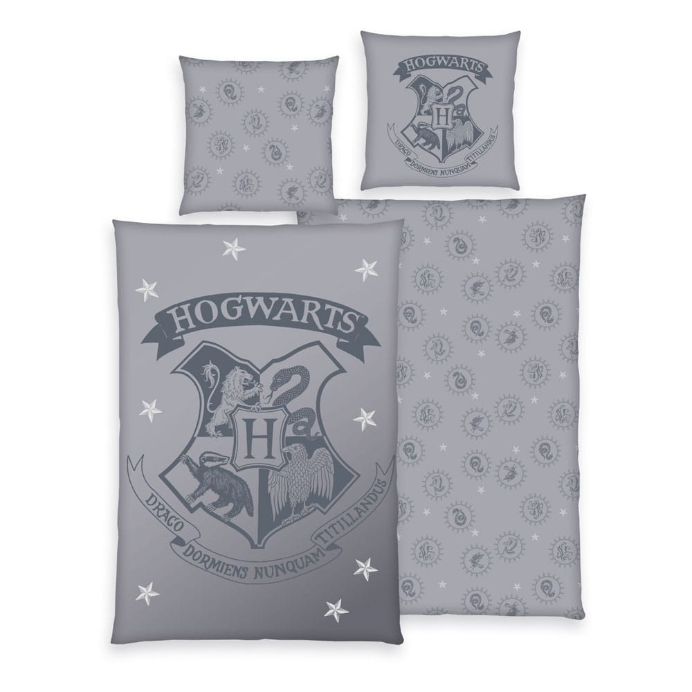 AUF BESTELLUNG Harry Potter Bettwäsche-Set Grau 135 x 200 cm / 80 x 80 cm *SONDERPREIS*