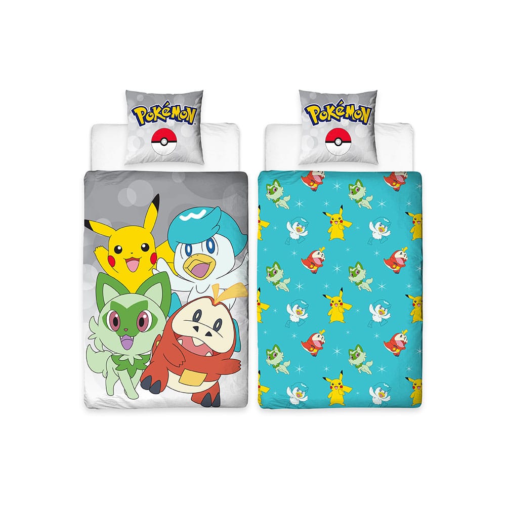 SU ORDINAZIONE Pokemon bed linen Pokemon light blue 135 x 200 cm ESAURITO