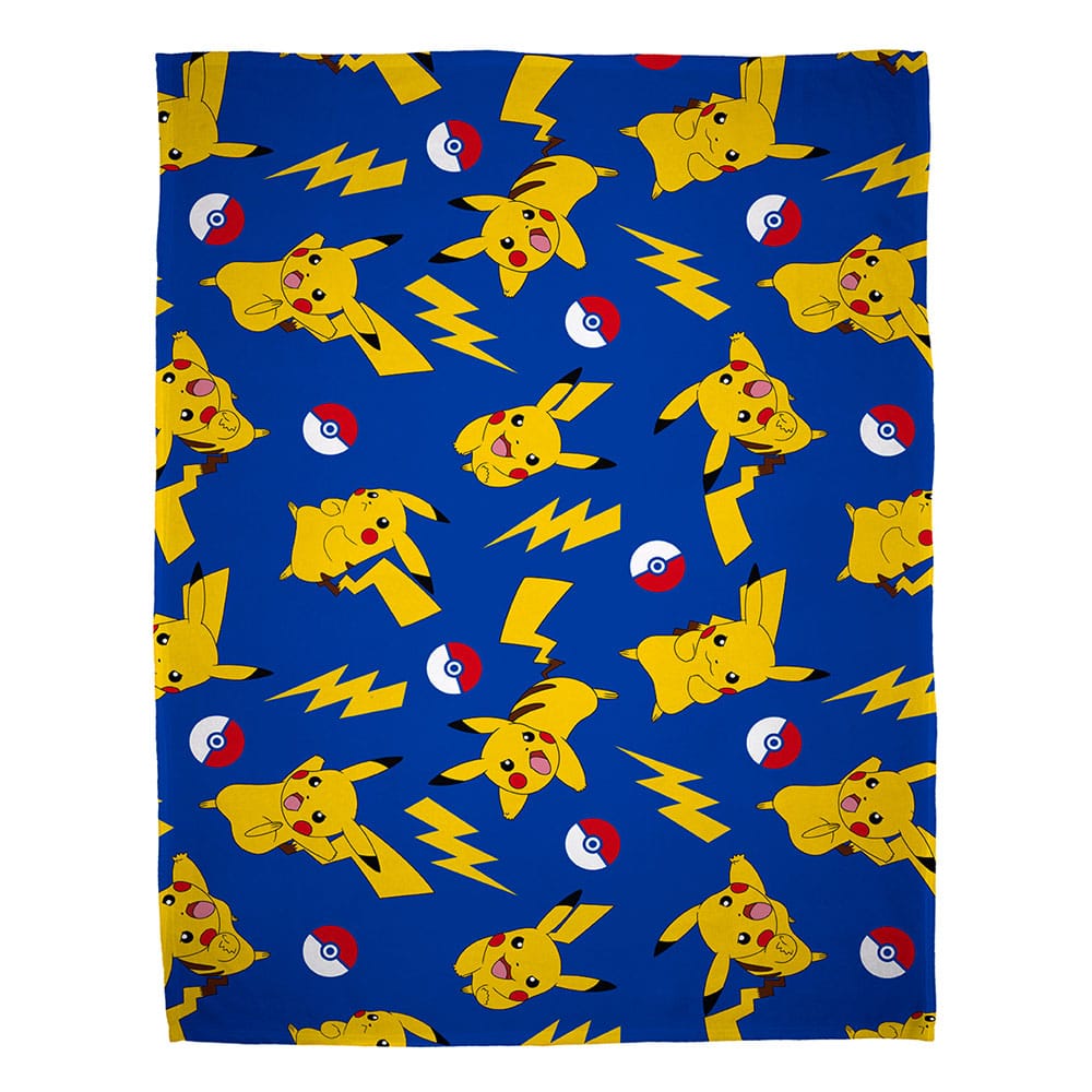 AUF BESTELLUNG Pokemon Decke Pikachu Allover Print 130 x 170 cm