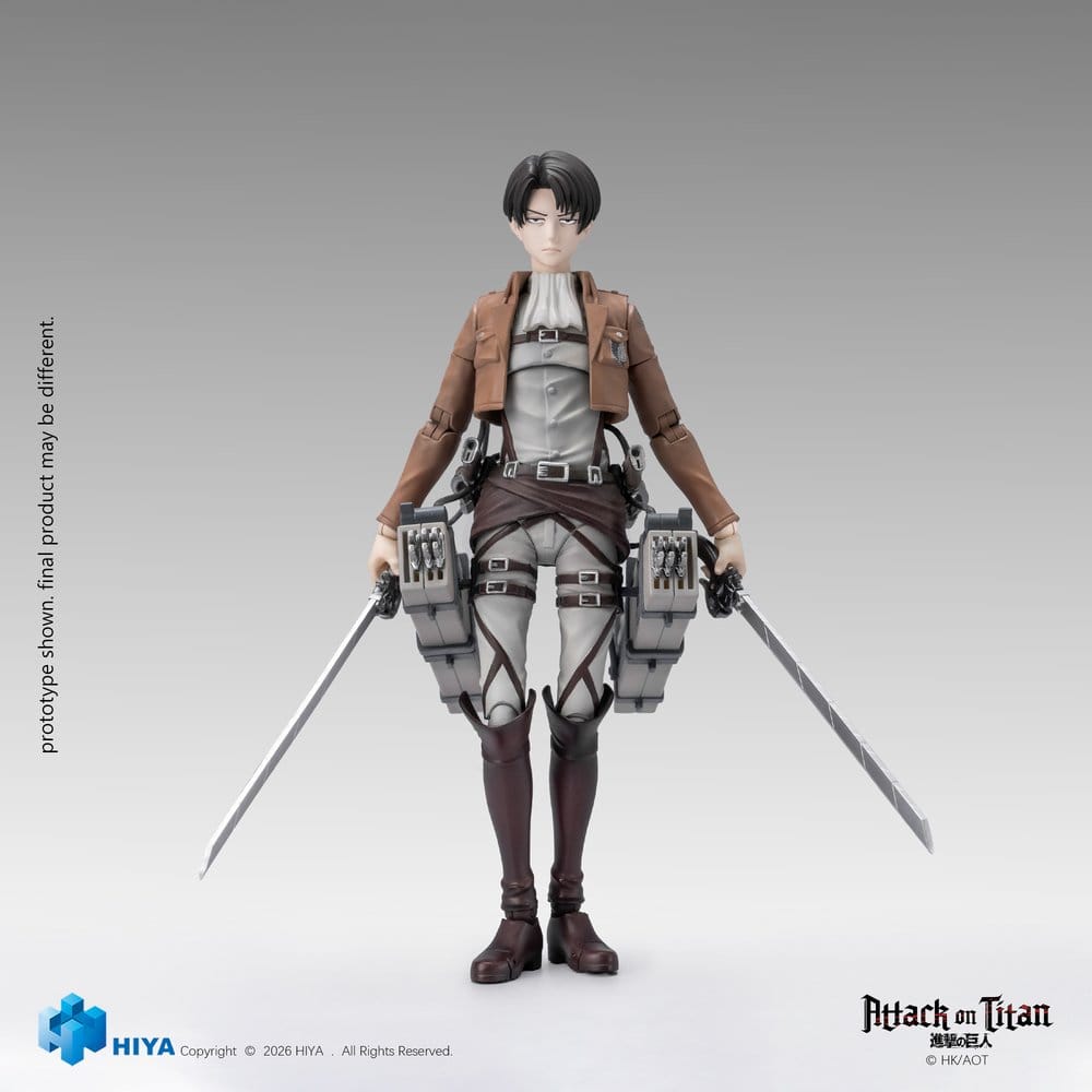 🧪 LAB | PREORDINE+ 03/2028 Attack on Titan Exquisite Basic Series Action Figure 1/12 Levi Ackerman 15 cm