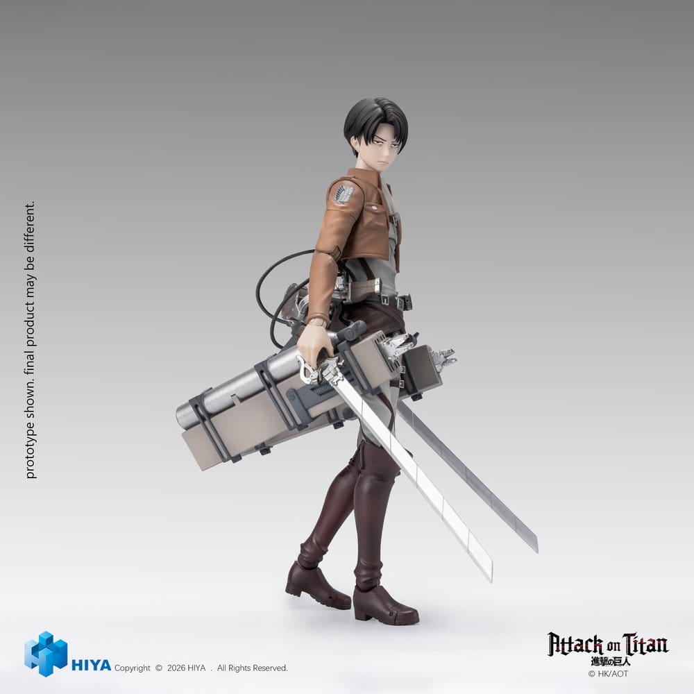 🧪 LAB | PREORDINE+ 03/2028 Attack on Titan Exquisite Basic Series Action Figure 1/12 Levi Ackerman 15 cm