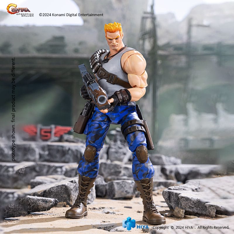 🧪 LAB | SU ORDINAZIONE Contra: Operation Galuga Exquisite Basic Action Figure Bill Rizer 16 cm 