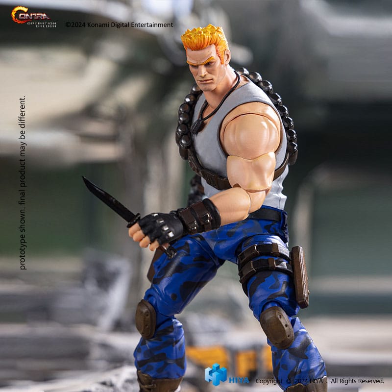 🧪 LAB | SU ORDINAZIONE Contra: Operation Galuga Exquisite Basic Action Figure Bill Rizer 16 cm 