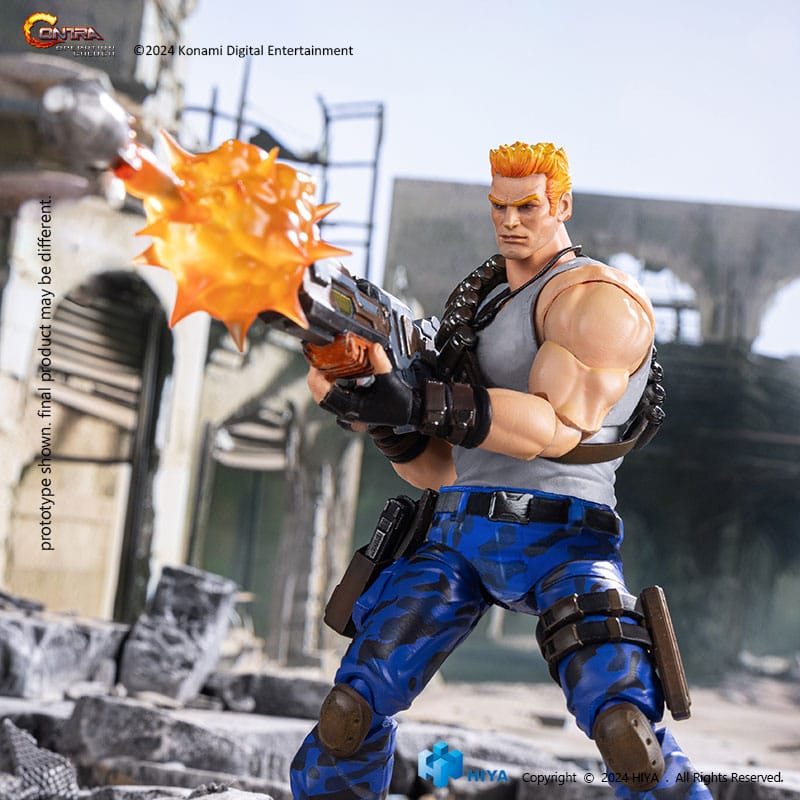🧪 LAB | SU ORDINAZIONE Contra: Operation Galuga Exquisite Basic Action Figure Bill Rizer 16 cm 