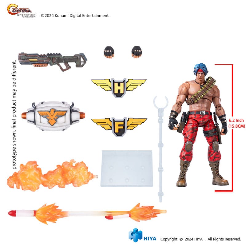 🧪 LAB | SU ORDINAZIONE Contra: Operation Galuga Exquisite Basic Action Figure Lance Bean 16 cm 