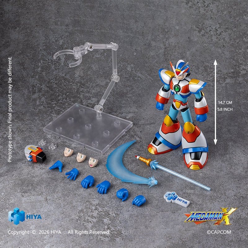 🧪 LAB | PREORDINE+ 12/2027 Mega Man Exquisite Basic Action Figure X Max Armor 15 cm