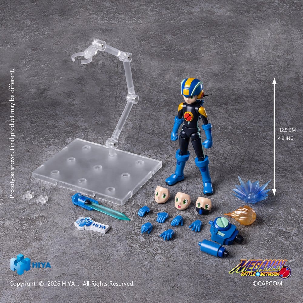 🧪 LAB | PREORDINE+ 03/2028 Mega Man Exquisite Basic Series Action Figure MegaMan.EXE 13 cm