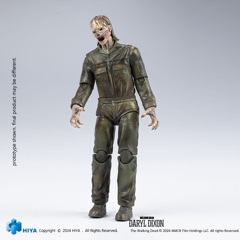 🧪 LAB | SU ORDINAZIONE The Walking Dead Exquisite Mini Action Figure 1/18 Daryl Dixon Dark Eyes Walker 11 cm
